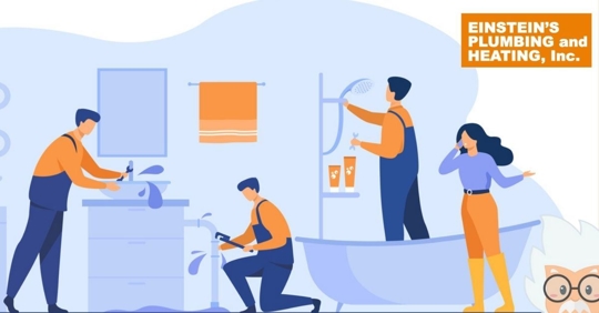 Seasonal plumbing maintenance being performed in a home's bathroom.